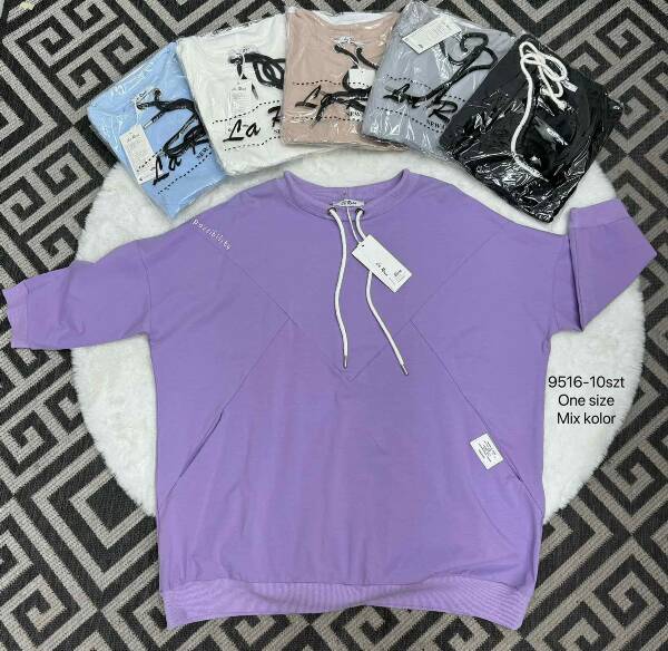 Bluzki damskie Roz Standard, Mix kolor, Paszka 10 szt