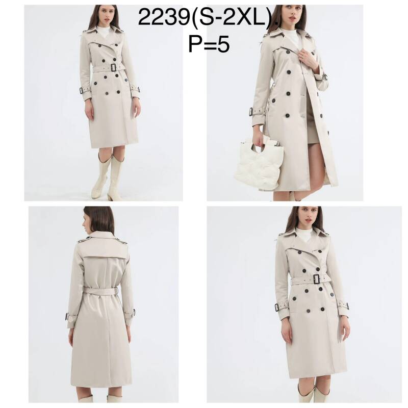 Plaszcze damkie Roz S-2XL, 1 Kolor Paczka 5 szt
