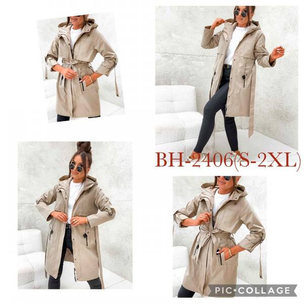 Kurtka damskie cienka Roz S-2XL, 1 Kolor Paczka 5 szt