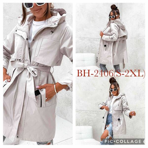 Kurtka damskie cienka Roz S-2XL, 1 Kolor Paczka 5 szt