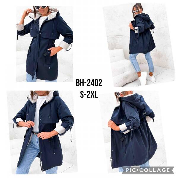 Kurtka damskie cienka Roz S-2XL, 1 Kolor Paczka 5 szt