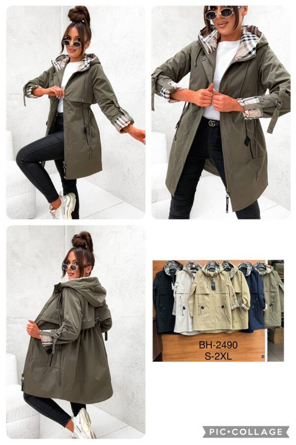 Kurtka damskie cienka Roz S-2XL, 1 Kolor Paczka 5 szt