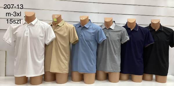 Bluzka męska Roz M-3XL. Mix kolor. Paczka 15 szt