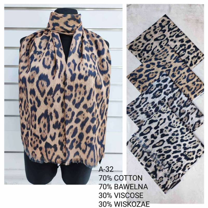 Szaliki damskie Roz Standard Paczka 12 szt Mix kolor