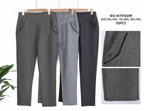 Spodnie materiałowe meskie Roz 5XL-9XL, 1 Kolor .Paczka 12 szt