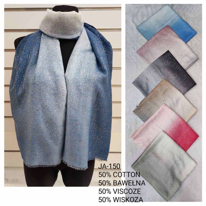 Szaliki damskie Roz Standard Paczka 12 szt Mix kolor