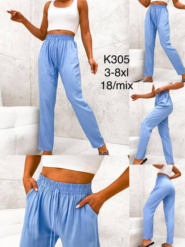 Spodnie damskie Roz 3XL-8XL, 1 Kolor Paczka 18 szt