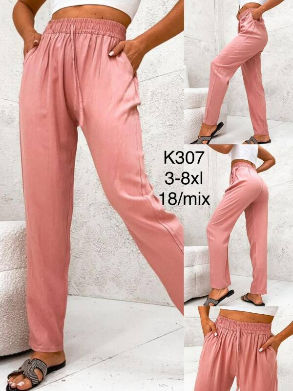 Spodnie damskie Roz 3XL-8XL, 1 Kolor Paczka 18 szt