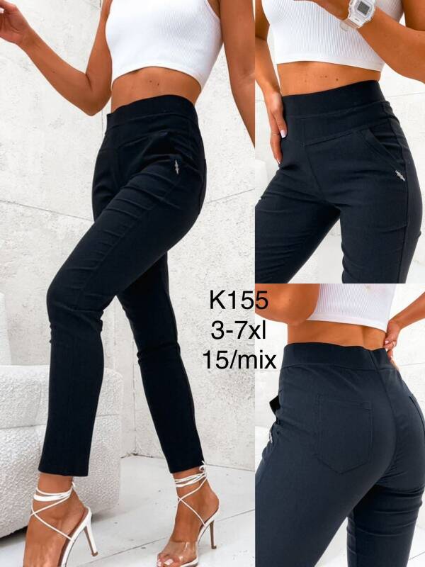Leginsy damskie Roz 3XL-7XL, 1 Kolor Paczka 15 szt