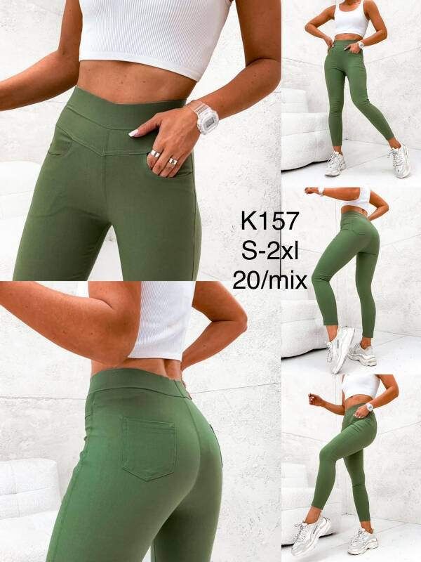 Leginsy damskie Roz S-2XL, 1 Kolor Paczka 20 szt
