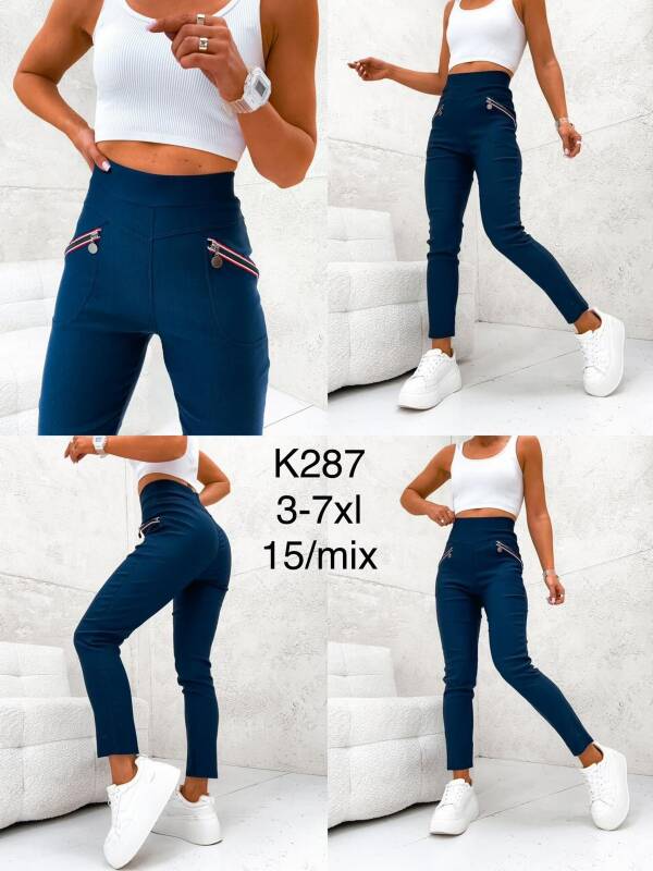 Leginsy damskie Roz 3XL-7XL, 1 Kolor Paczka 15 szt
