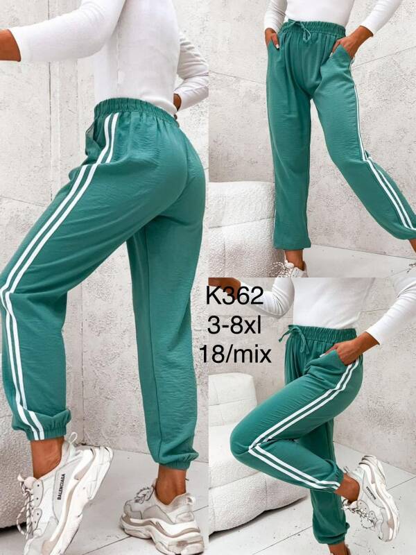 Spodnie damskie Roz 3XL-8XL, 1 Kolor Paczka 18 szt