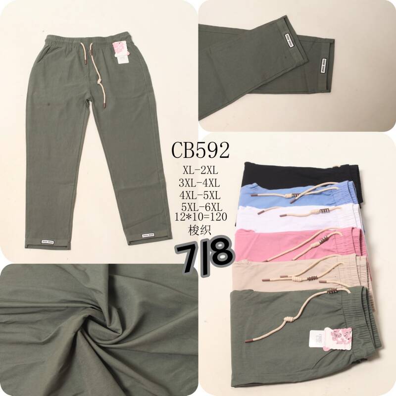 Spodnie damskie 7/8 Roz  2XL-6XL, Mix Kolor Paczka 12 szt