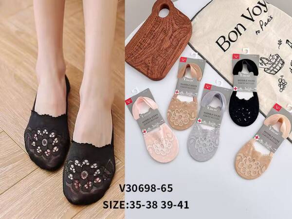Stopki damskie Roz 35-41, Mix kolor Paczka 40 szt