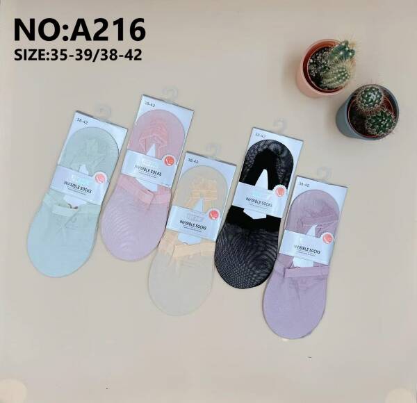 Stopki damskie Roz 35-42, Mix kolor Paczka 40 szt