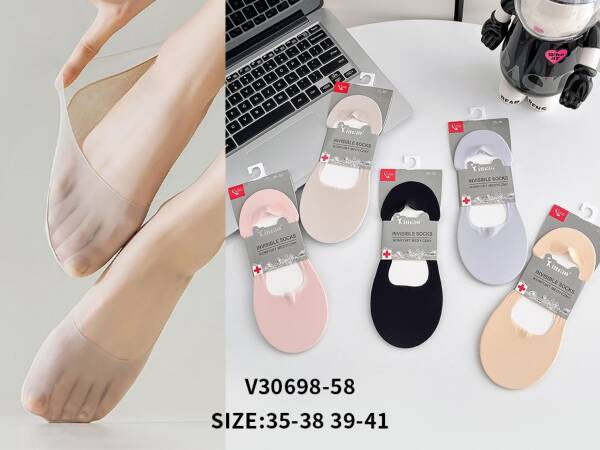 Stopki damskie Roz 35-41, Mix kolor Paczka 40 szt