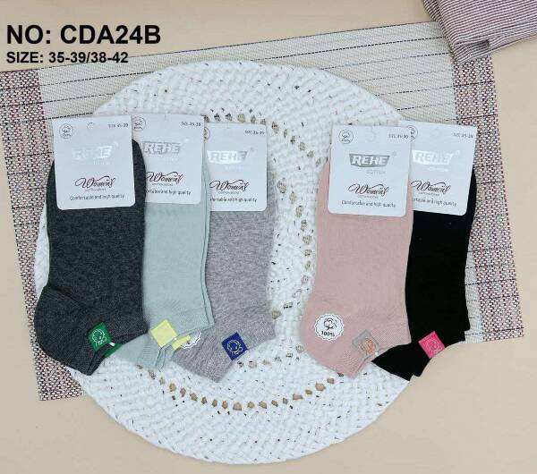 Stopki damskie Roz 35-42, Mix kolor Paczka 40 szt