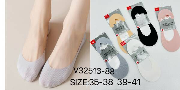 Stopki damskie Roz 35-41, Mix kolor Paczka 40 szt