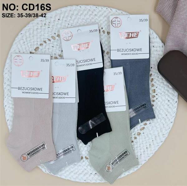 Stopki damskie Roz 35-42, Mix kolor Paczka 40 szt