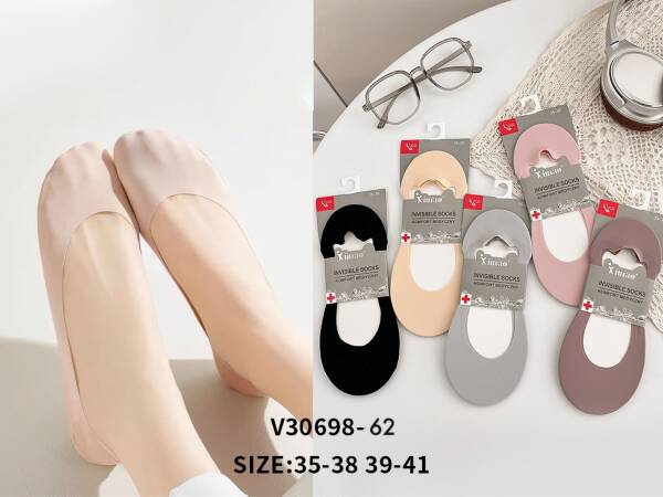Stopki damskie Roz 35-41, Mix kolor Paczka 40 szt