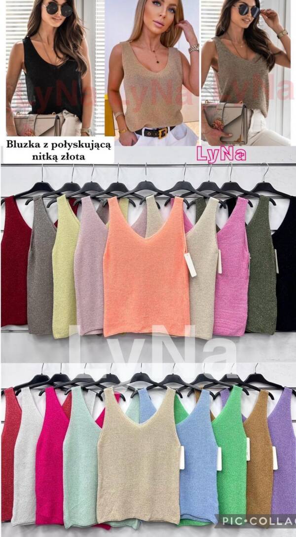 Bluzka damska (Włoskie produkt) Roz Standard Mix kolor Paczka 5 szt