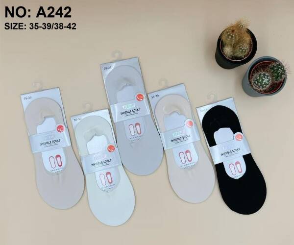 Stopki damskie Roz 35-42, Mix kolor Paczka 40 szt