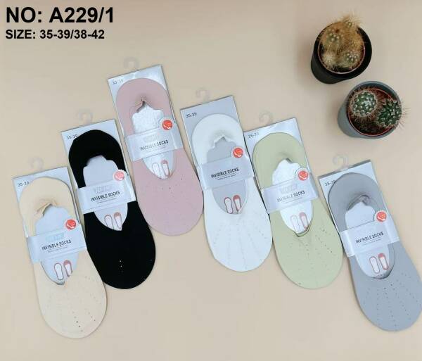 Stopki damskie Roz 35-42, Mix kolor Paczka 40 szt