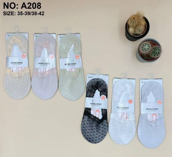 Stopki damskie Roz 35-42, Mix kolor Paczka 40 szt