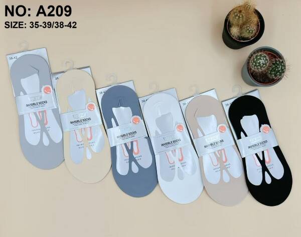 Stopki damskie Roz 35-42, Mix kolor Paczka 40 szt