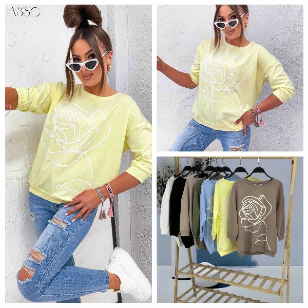 Bluza damska (Turecki produkt) Roz Standard. Mix Kolor .Paczka 10 szt