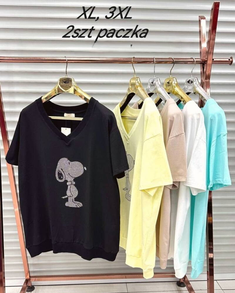 Bluzka damska (Turecki produkt) Roz XL-3XL Mix kolor Paczka 2 szt
