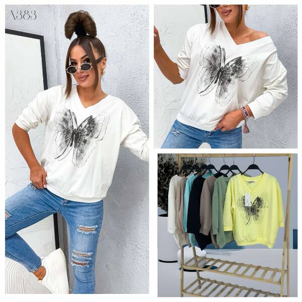 Bluza damska (Turecki produkt) Roz Standard. Mix Kolor .Paczka 10 szt