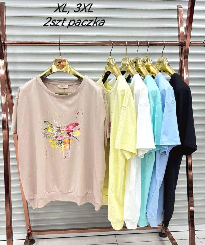 Bluzka damska (Turecki produkt) Roz XL-3XL Mix kolor Paczka 2 szt