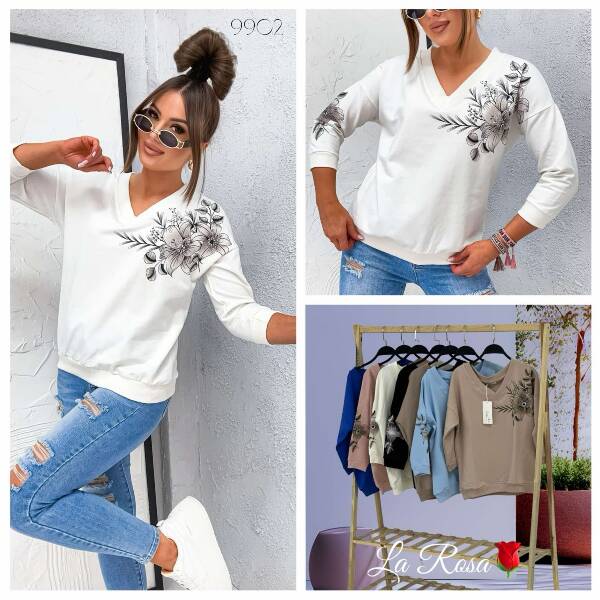 Bluza damska (Turecki produkt) Roz Standard. Mix Kolor .Paczka 10 szt