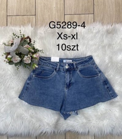 Szorty damskie jeansy Roz XS-XL, 1 Kolor Paczka 10 szt