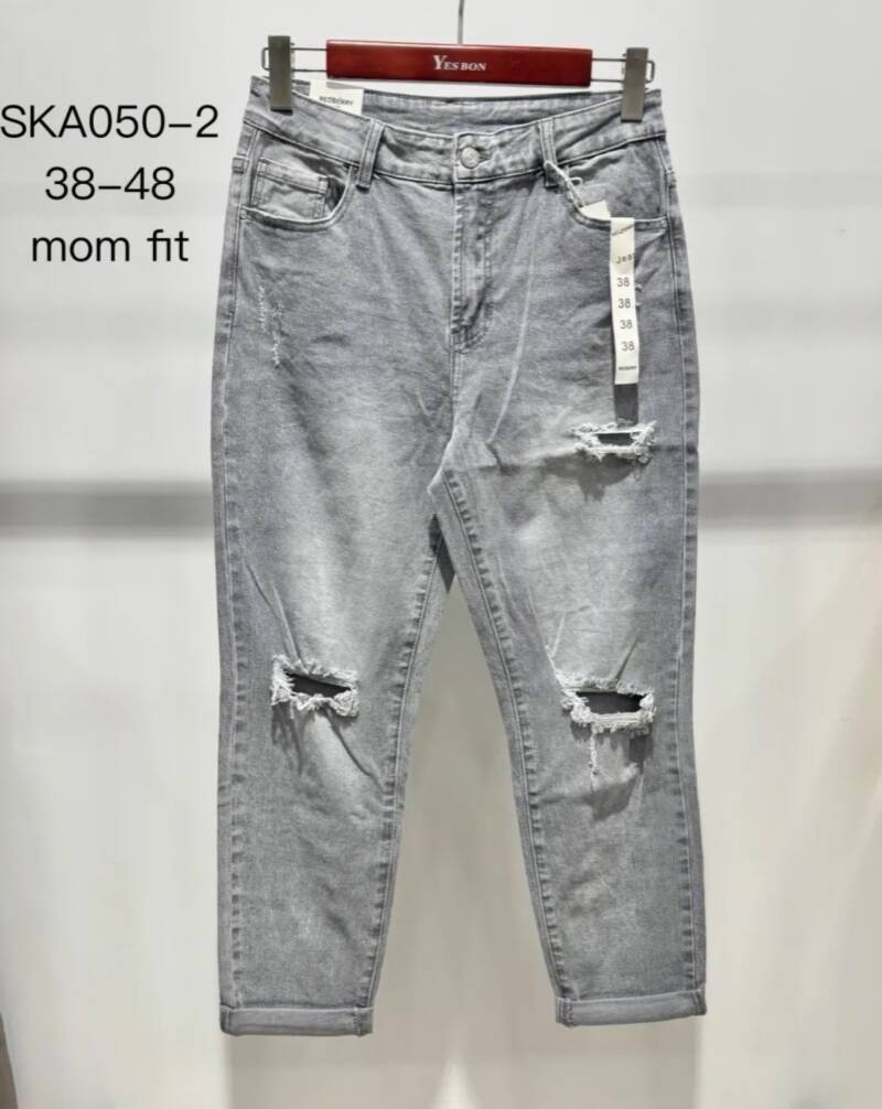 Spodnie damskie jeansy Roz 38-50, 1 Kolor Paczka 10 szt