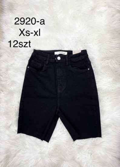Spodenki damskie jeansy Roz XS-XL, 1 Kolor Paczka 12 szt