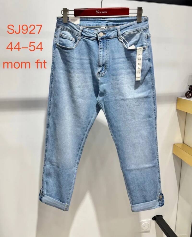 Spodnie damskie jeansy Roz 44-50, 1 Kolor Paczka 10 szt