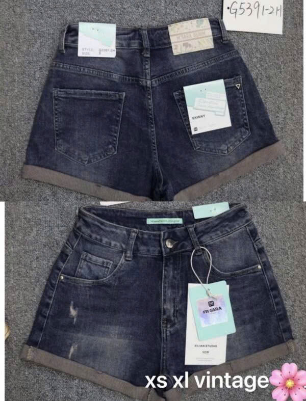 Szorty damskie jeansy Roz XS-XL, 1 Kolor Paczka 10 szt