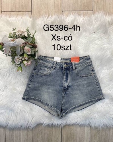Szorty damskie jeansy Roz XS-XL, 1 Kolor Paczka 10 szt