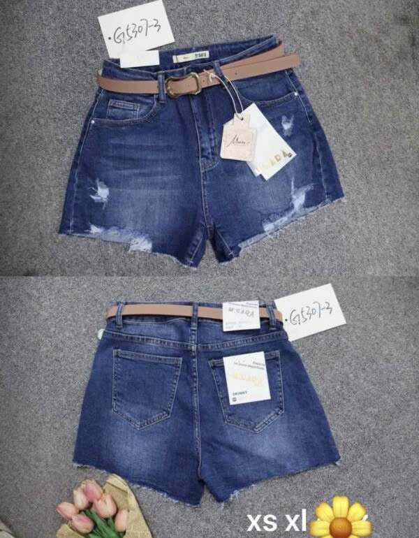 Szorty damskie jeansy Roz XS-XL, 1 Kolor Paczka 10 szt
