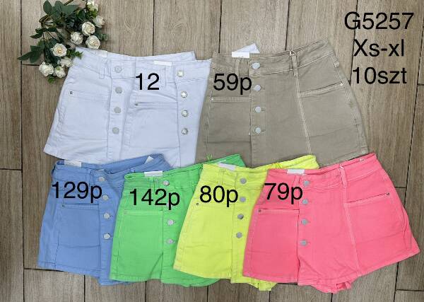 Spódnica damskie jeansy Roz XS-XL, 1 Kolor Paczka 10 szt