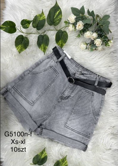 Szorty damskie jeansy Roz XS-XL, 1 Kolor Paczka 10 szt