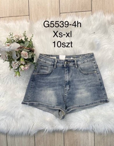 Szorty damskie jeansy Roz XS-XL, 1 Kolor Paczka 10 szt