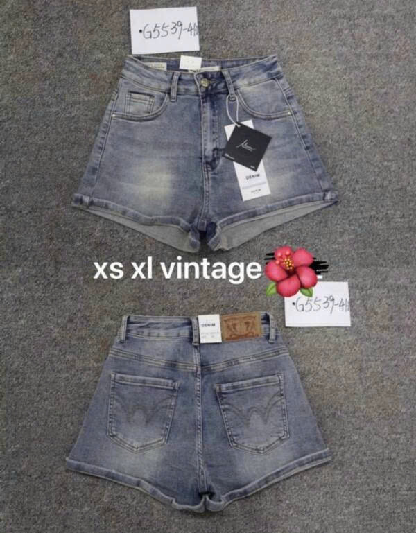 Szorty damskie jeansy Roz XS-XL, 1 Kolor Paczka 10 szt