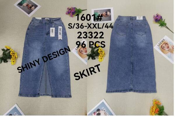 Spódnica damskie jeans Roz S-2XL, 1 Kolor Paczka 10 szt