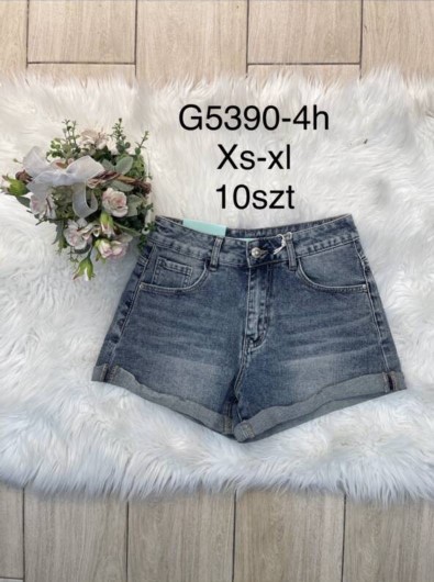 Szorty damskie jeansy Roz XS-XL, 1 Kolor Paczka 10 szt