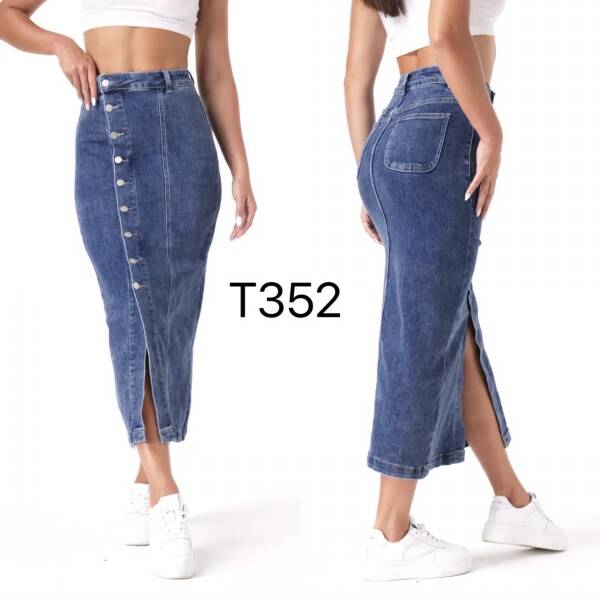 Spódnica damskie jeans Roz XS-XL, 1 Kolor Paczka 10 szt