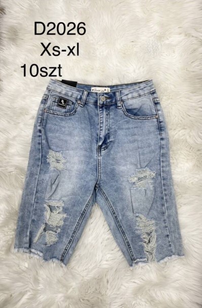Spodenki damskie jeansy Roz XS-XL, 1 Kolor Paczka 10 szt