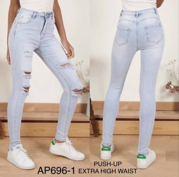 Spodnie damskie jeansy Roz XS-XL, 1 Kolor Paczka 10 szt